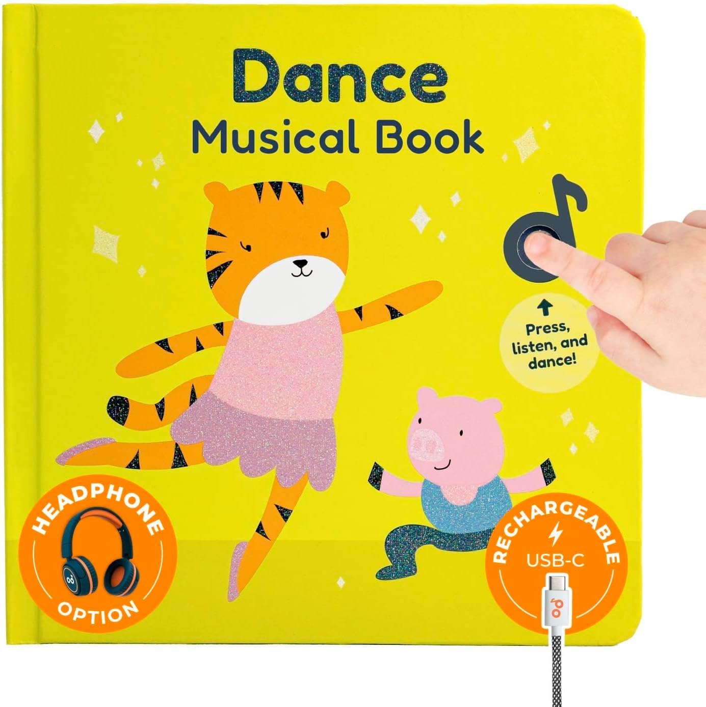 - Cali's Books Dance to Classical Music Book Toddlers 1-3 Years Old - Nursery Rhymes Musical Book, Headphone Jack, Interactive Baby Sound Book, Singing Toy Children Girls, Learning Song Toy Toddler Boys