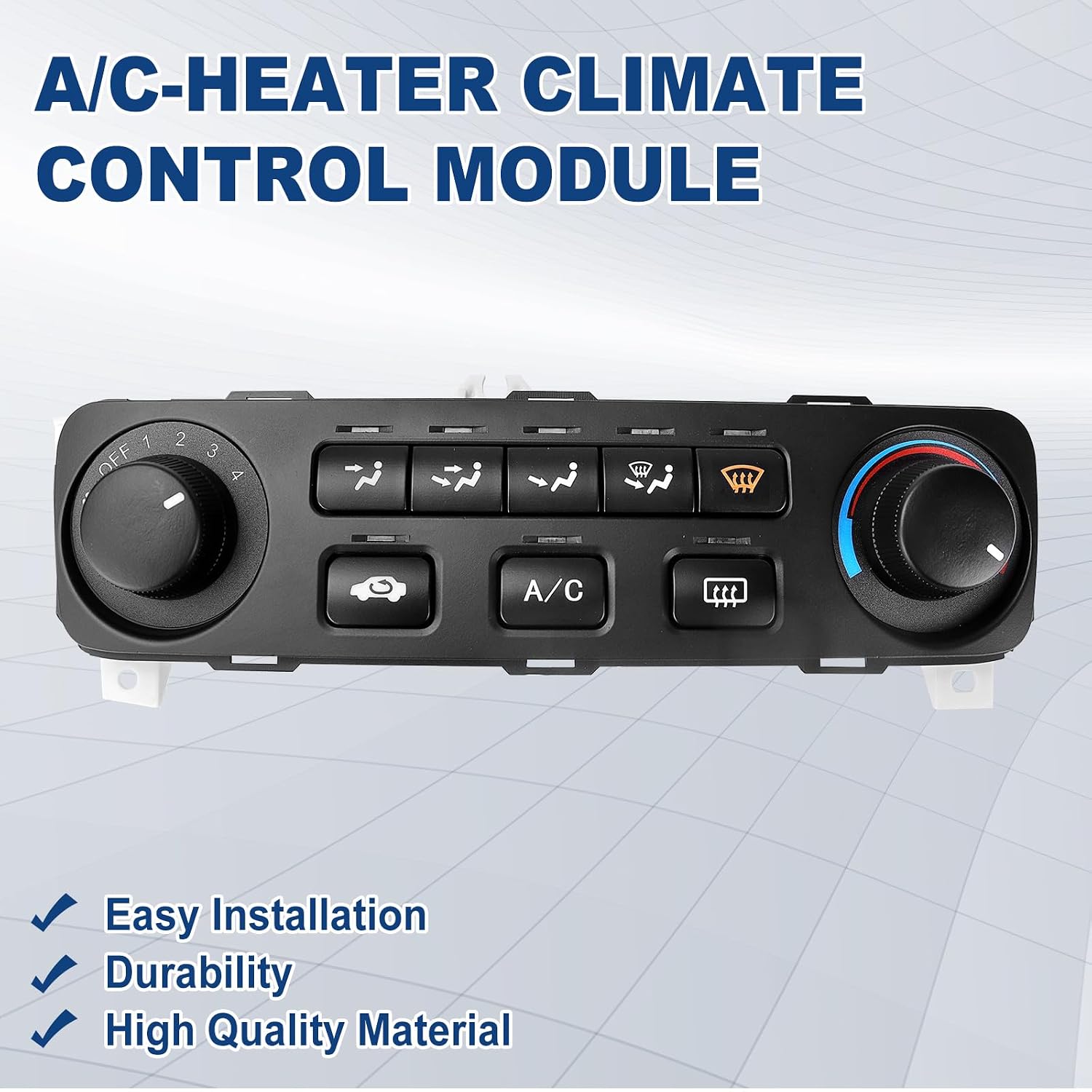 79600S84A21ZA A/C Control Module Switch-Panel - Compatible with 2001-2002 Honda Accord 2.3L L4 & 3.0L V6 Replace 79600-S84-A21ZA