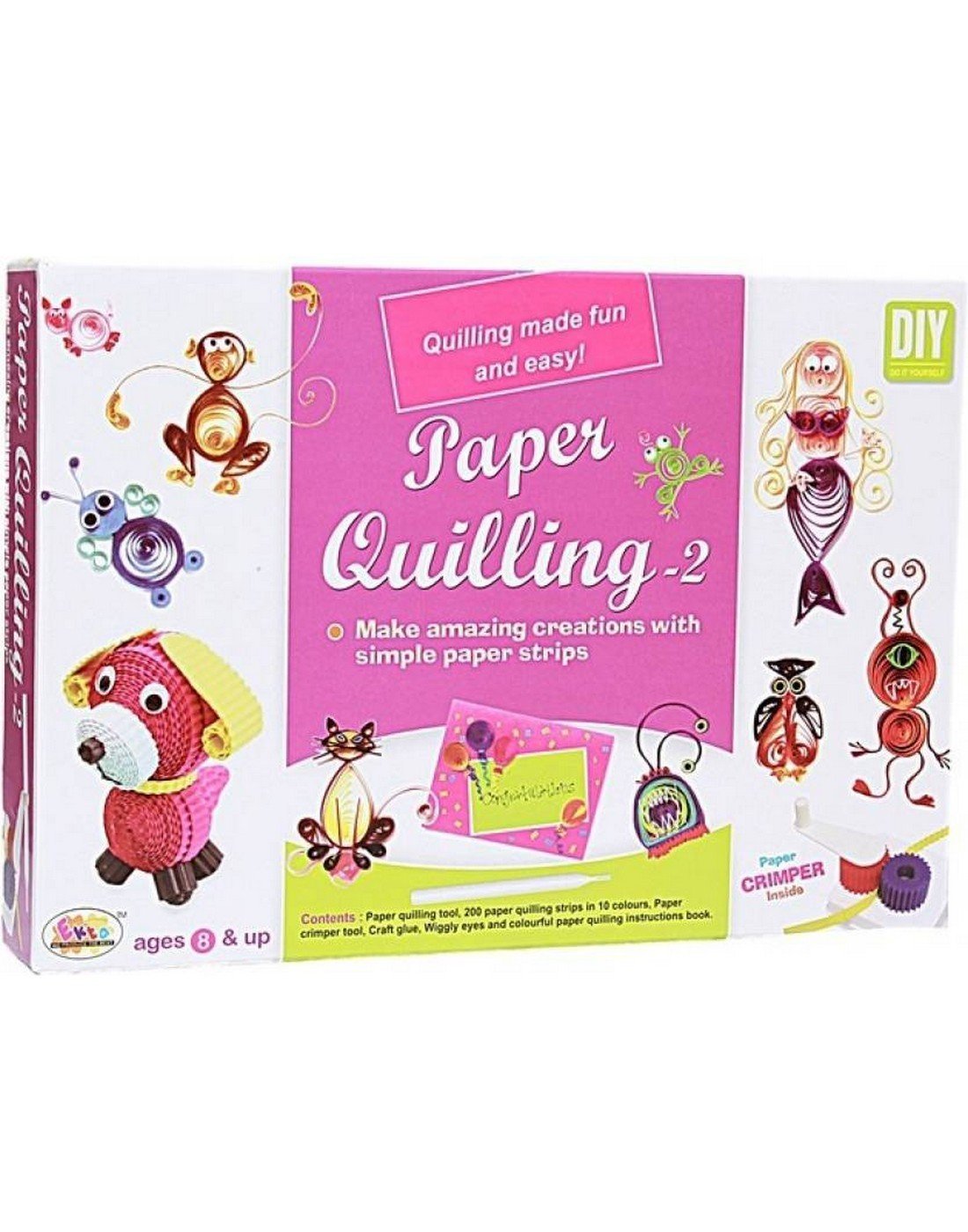 Buy Ekta Paper QuillIng 2 Kit Tool Set For Kids 8+ Years/ Art & Craft Gift Item For Children