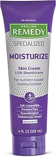Medline Remedy Specialized Skin Cream, Unscented (4 fl oz), 1.5% Dimethicone, Nourishing Moisturizer for Dry Skin, Paraben-free, and Hypoallergenic Body Cream, Daily Lotion for Dry and Sensitive Skin