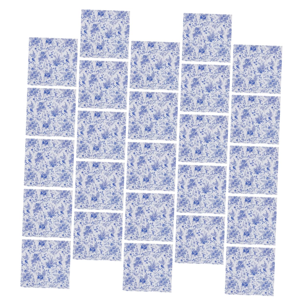CALLARON 3 Series Servilleta Azul Y white Servilletas De Flores Antiguas Linda Servilletas Blue Papel 100 Piezas*3