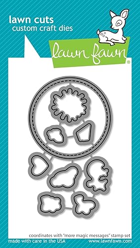 LAWN FAWN Magic Messages - Cortes de césped personalizados para manualidades