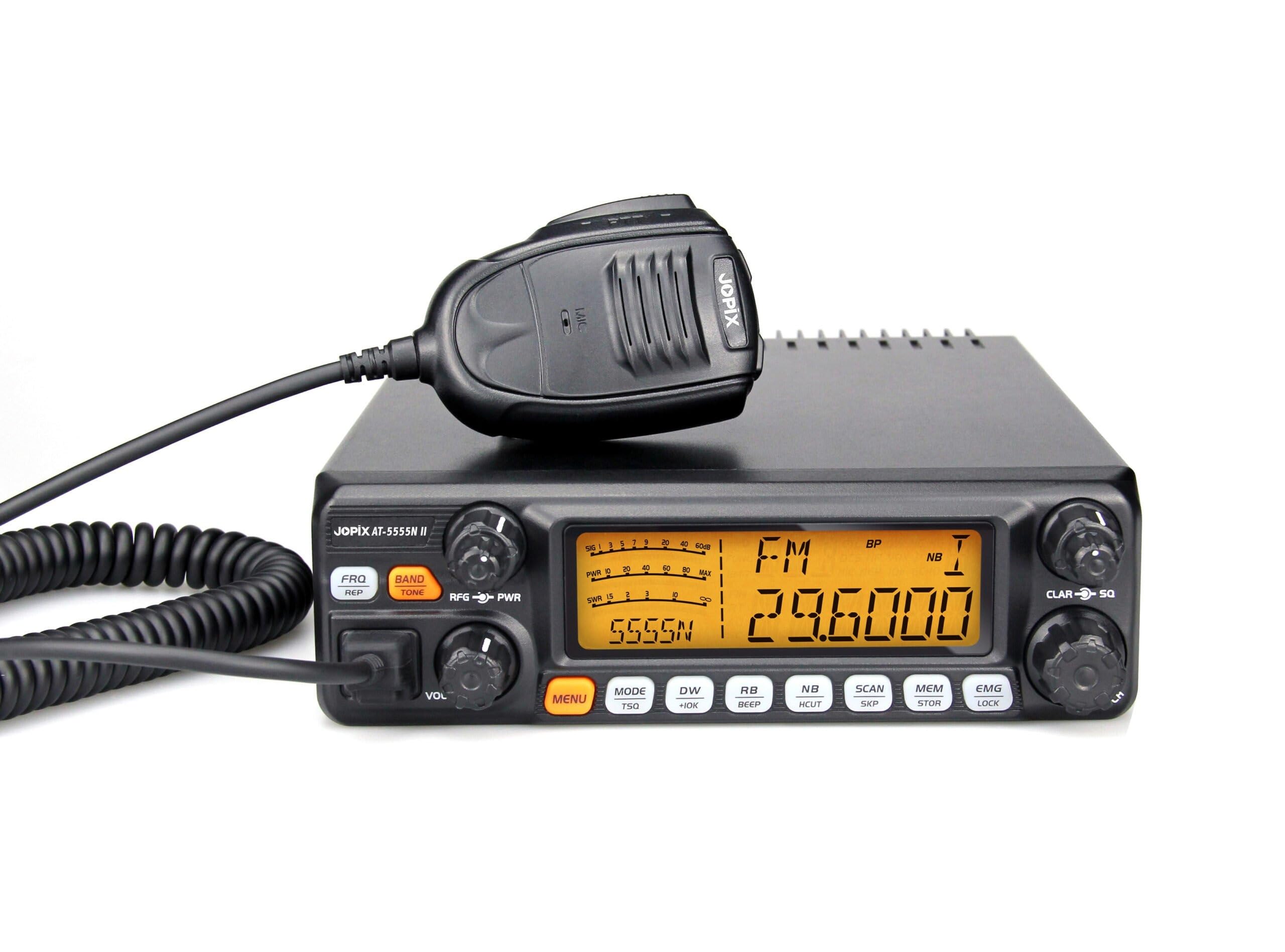 Jopix 900PRO Multi-Norm CB Radio - Classic Car Radio Station AM/FM 4W 12V/24V Noise Reduction Digital SWR Meter