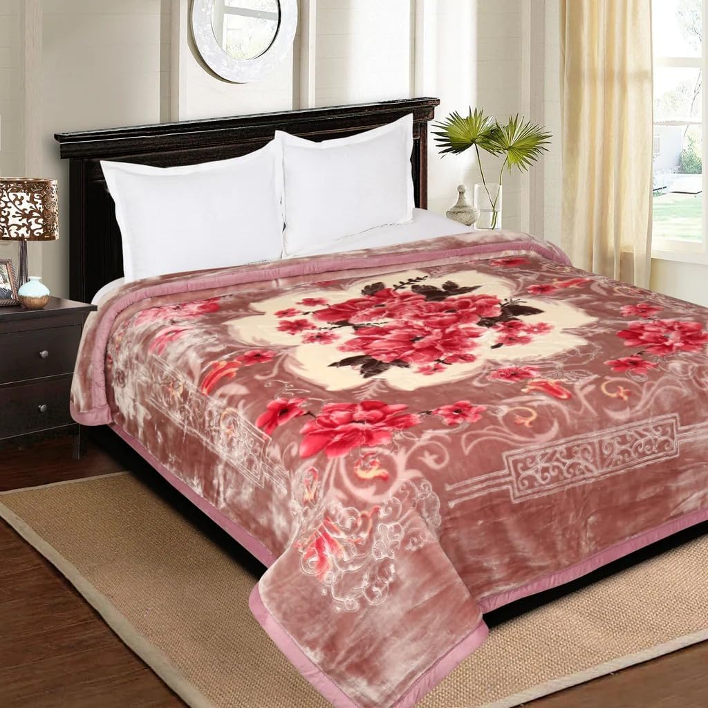 Signature Microfiber Comfy Gold Super Soft 2 Ply King Size Double Bed Luxury Winter Blanket 5kg for Heavy Winter (Crimsn Velvet) (B0BQJYL2MM) Amazon Price History, Amazon Price Tracker