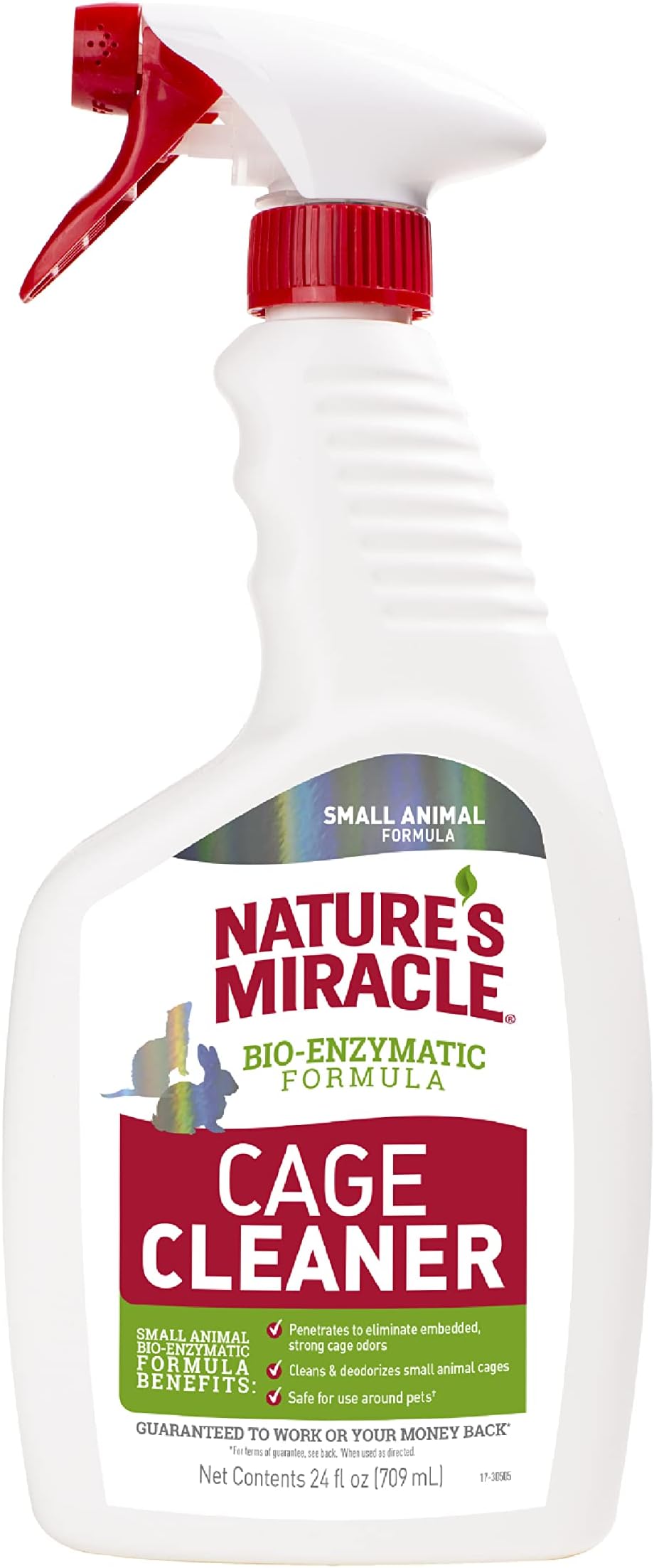Nature’s Miracle Cage Cleaner 24 fl Oz, Small Animal Formula, Cleans And Deodorizes Small Animal Cages, 2nd Edition