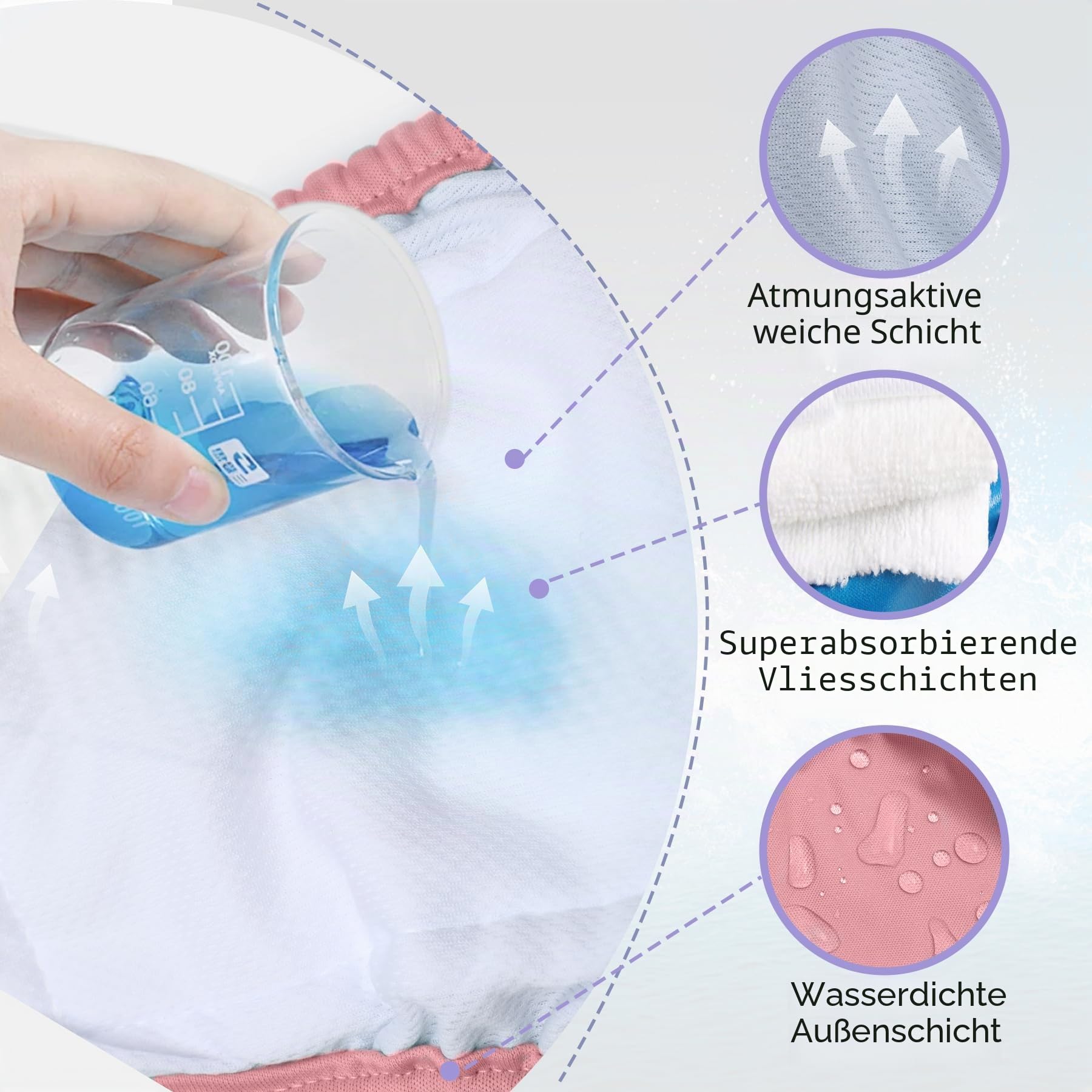 JoyDaog Hundewindeln für kleine Hunde, wiederverwendbar und waschbar, hochwertig, für kleine Hunde, für Läufigkeit, Inkontinenz, Menstruationswindeln, S