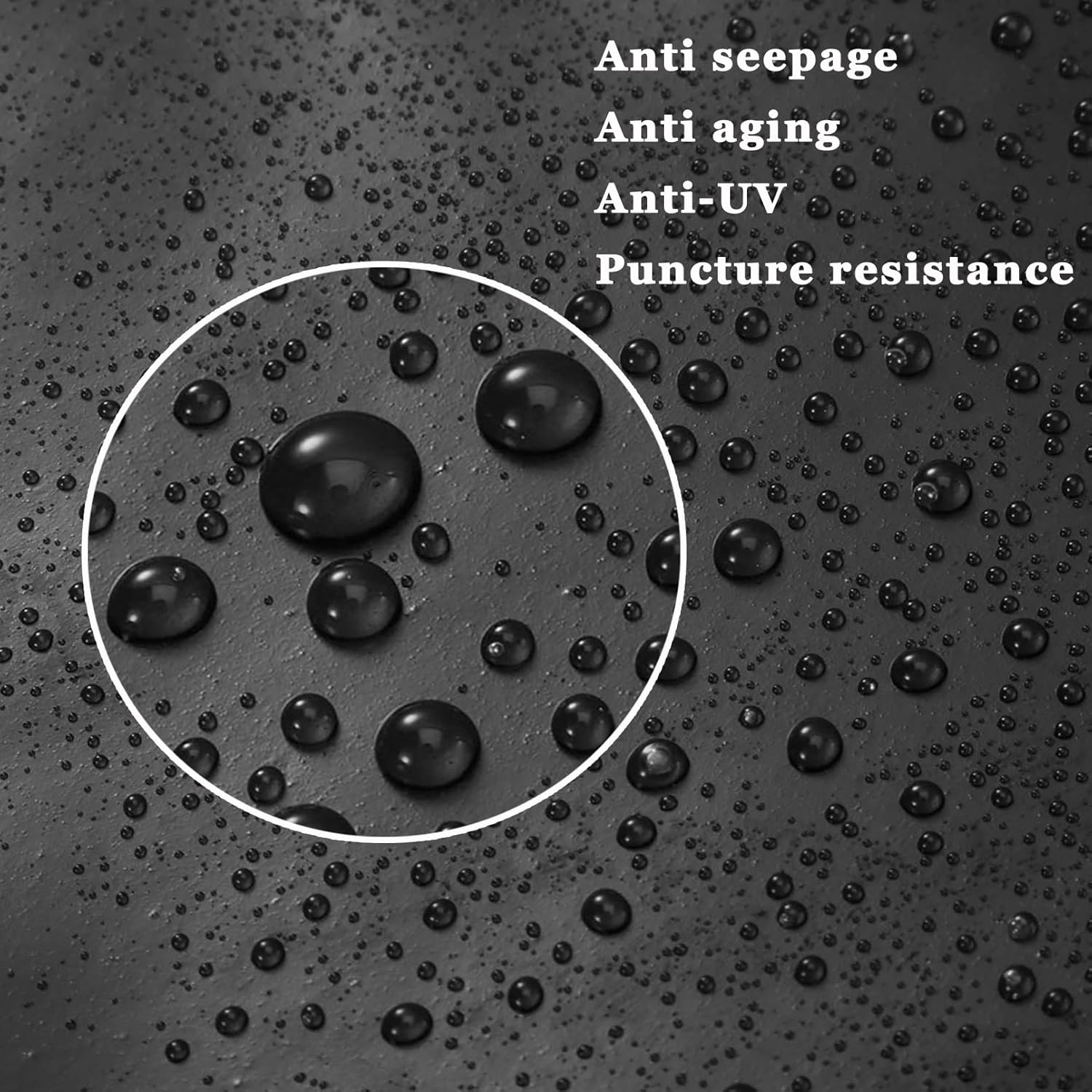 Pond Liner,0.3MMBlack Waterfall Backyard Koi Pond Liner,Pond Skins for Fish Ponds Stream Fountain Water Garden (Size : 9x9m/354.3x354.3in)