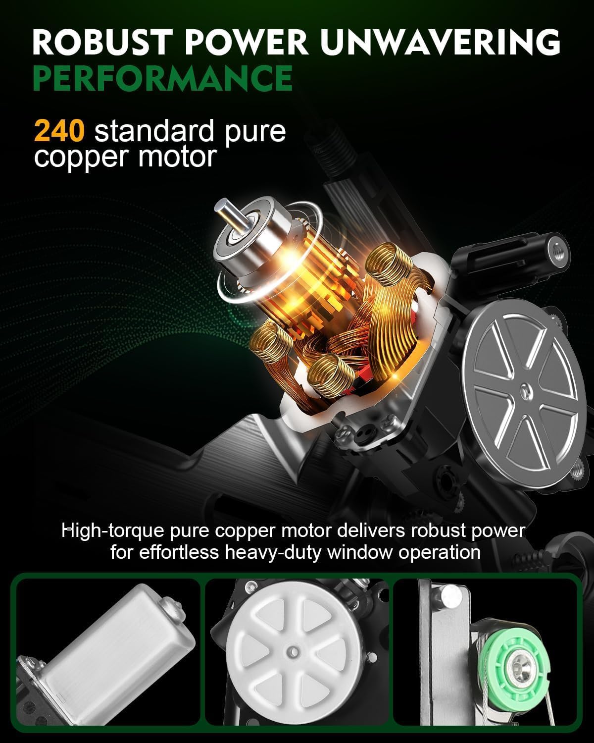 Front Right Passenger Side Power Window Regulator with Motor for:-Nissan Sentra 2013 2014 2015 2016 2017 2018 2019, 4 Door Sedan with 2 Pins Replace OE# 751-395