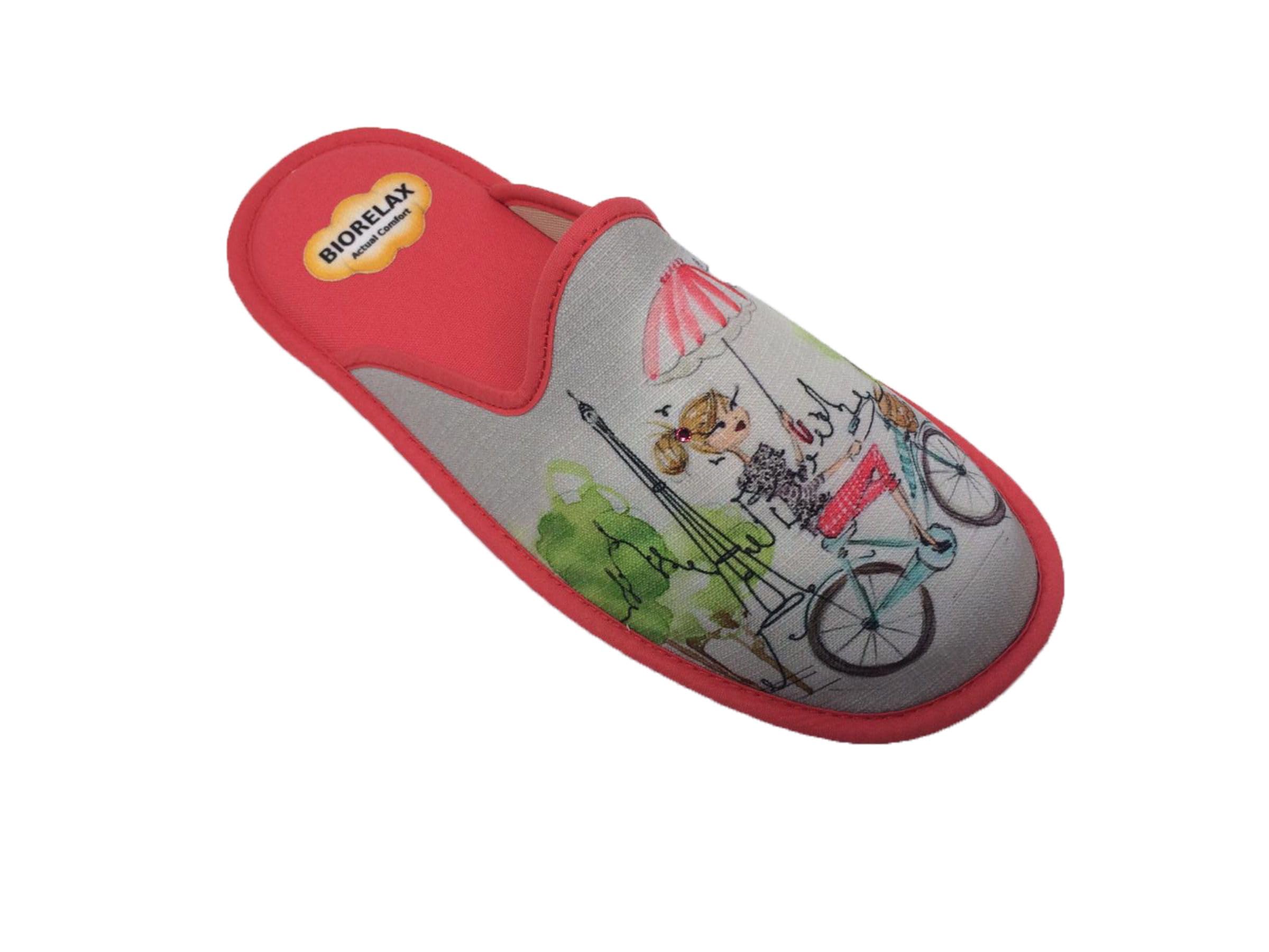 Biorelax Zapatillas de Estar por casa/Mujer Puntera Cerrada