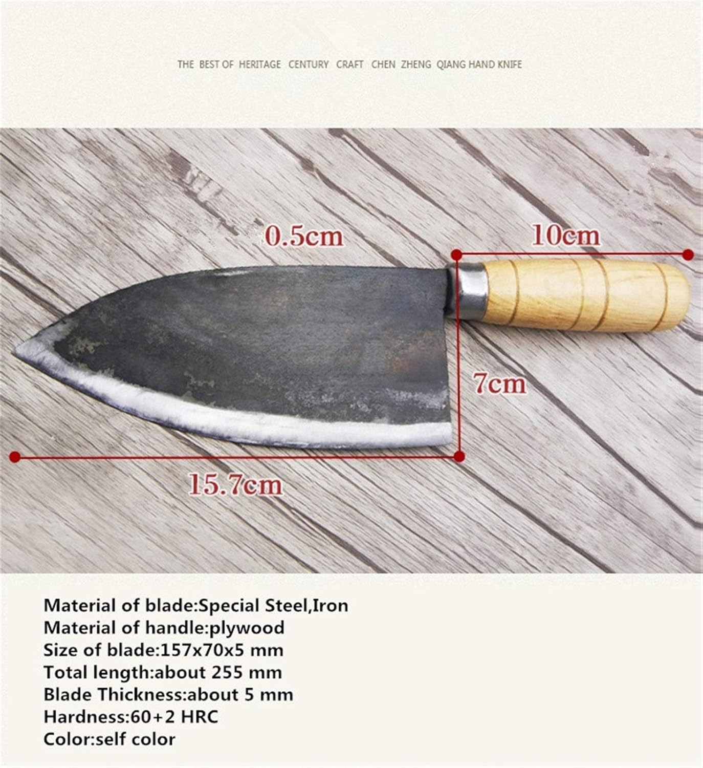 Handmade Clip Steel Round Belly Kill Fish Knife Hotel Seafood Cutting Knives Outdoor Filleting Farm Fish Slaughtering Knife