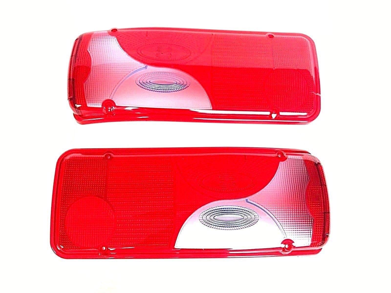 Lot De 2 Verres De Feu Arrière Droite Et Gauche - Compatible VW Crafter, MAN TGL/TGM/TGS/TGX, Mercedes Sprinter 906 - Pour Camion Et Remorque - Rouge & Bleu - 7