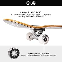 Vista 21 de Cal 7 - Patineta completa de 7.75”, 8.0