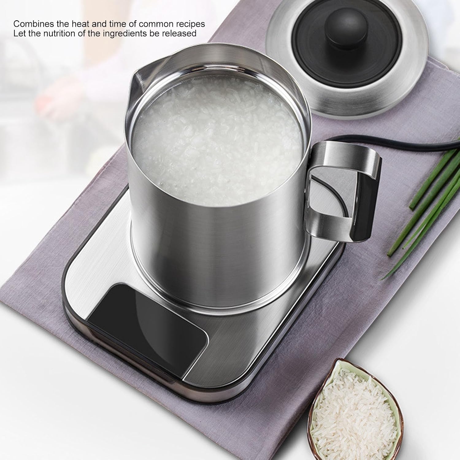 1L Electric Tea Kettle, Hot Water Boiler, Stainless Steel Auto Tea Maker, 120V Multi Functional Electric Kettle for Tea Milk Coffee
