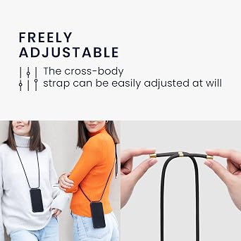 kwmobile Crossbody Case Compatible with Google Pixel 9a Case - Clear TPU Phone Cover w/Lanyard Cord Strap - Transparent/Black