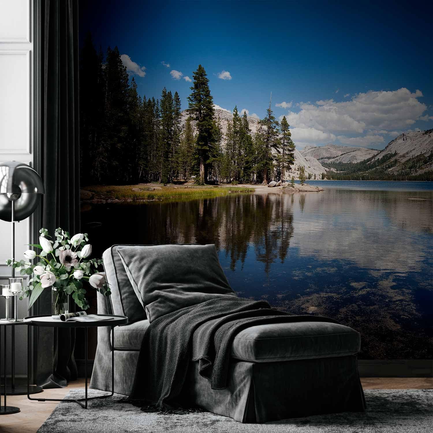 murando - Carta da Parati Moderna per Soggiorno, Paesaggio, 300x210 cm | Fotomurali in TNT, Decorazione da Muro XXL, Carte da Parati Moderne, Lago, Produzione Europea