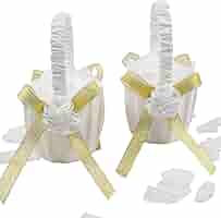 EinsSein Streukörbchen Hochzeit - 2x Blumenkörbchen Für Blumenmädchen