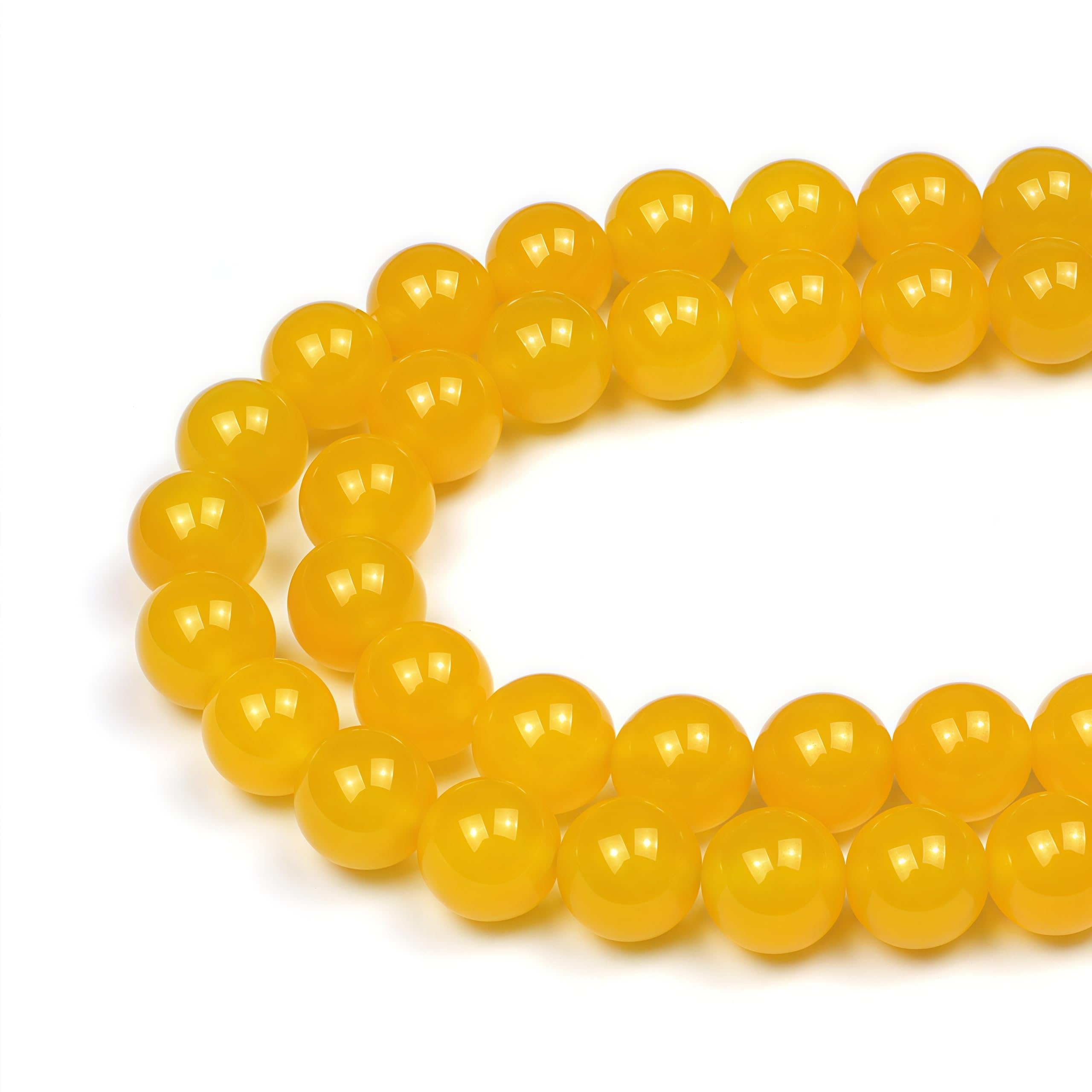 MJDCB 8mm 43 piezas Cuentas de Piedra Sangre Redondas Sueltas Piedras Semipreciosas Naturales para Hacer Joyas Pulseras Collares — view 18