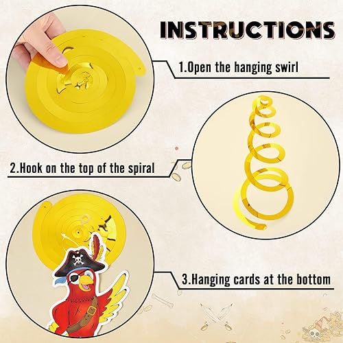 Miniatura 89 de Remolino colgante para fiesta de dinosaurios para niñas, 20 piezas, decoraciones de fiesta de cumpleaños de dinosaurios para niños, baby shower