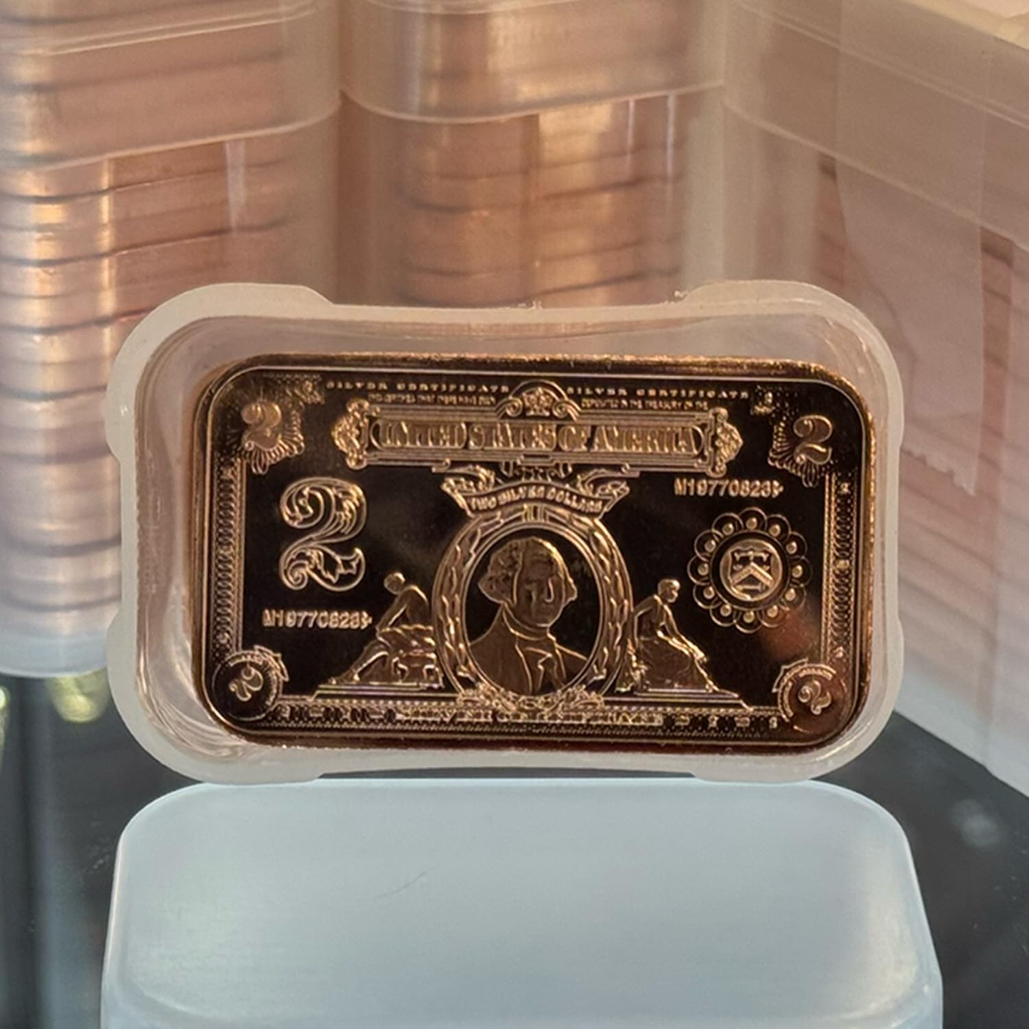 100 Count X 1 OZ $2 Banknote .999 FINE Copper 5 Tube of 20 Jefferson LOC BL6A