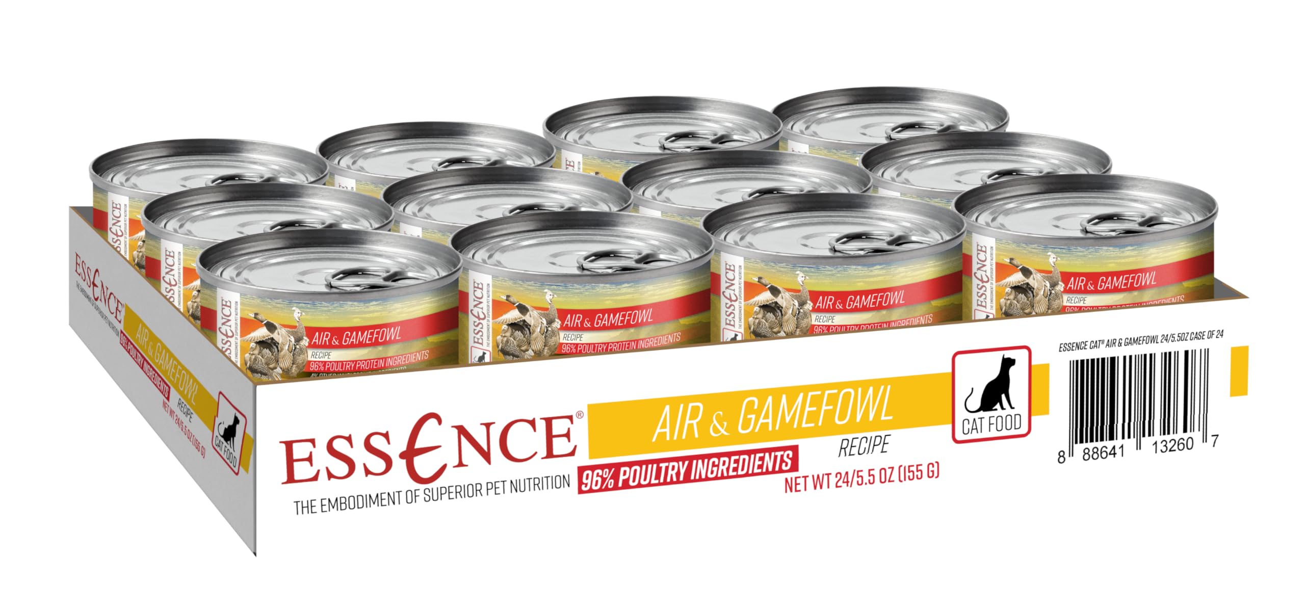 Essence CAT Air & Game Fowl Wet cat Food, 5.5oz, case of 24
