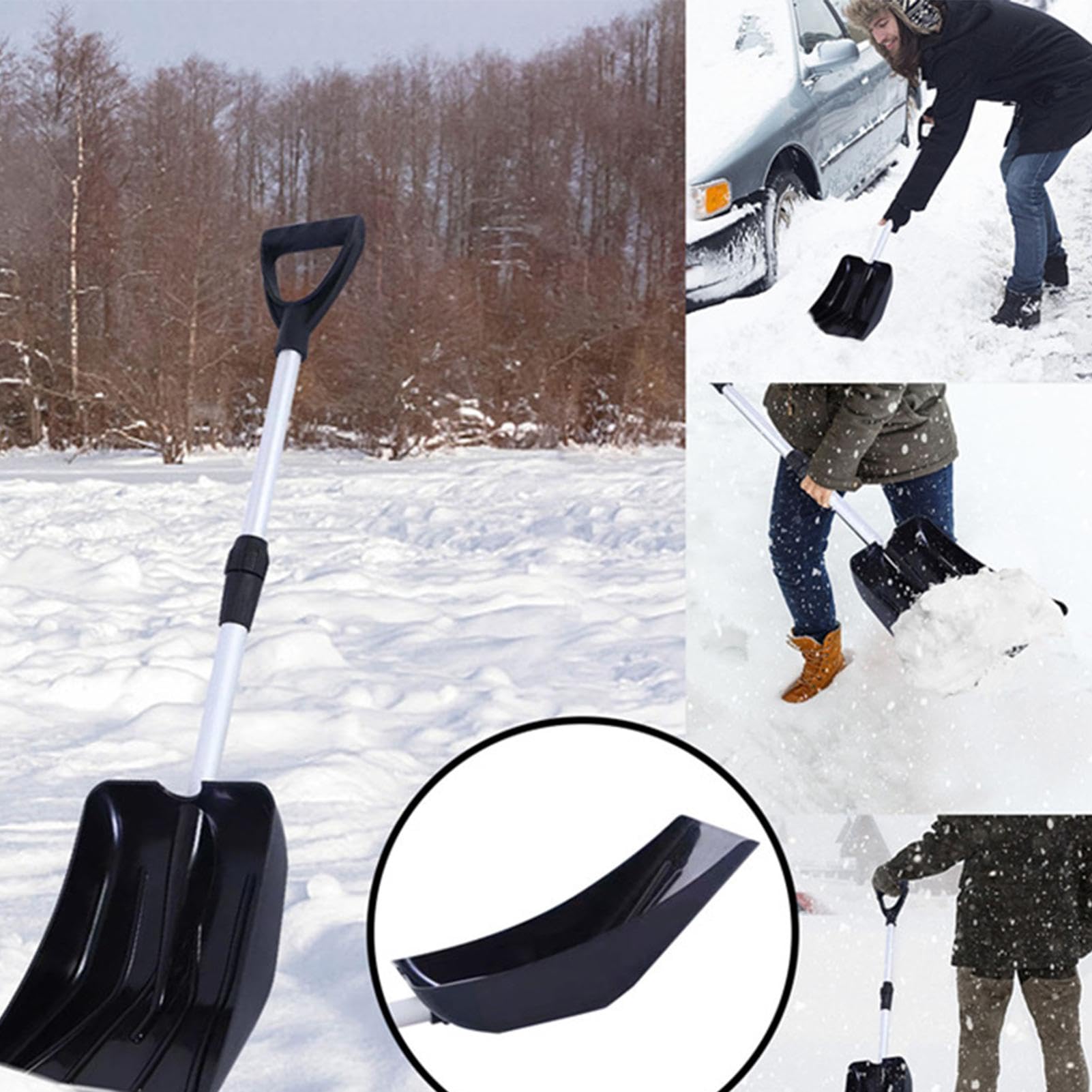 Pale da spiaggia Pala da neve nera a slitta per scavare