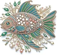 ZQEATRY 5D Fish Animal Diamond Painting Kit for Adults & Beginners - DIY Crystal Rhinestone Art Kits, 11.8x11.8in Shiny Home Wall Decor