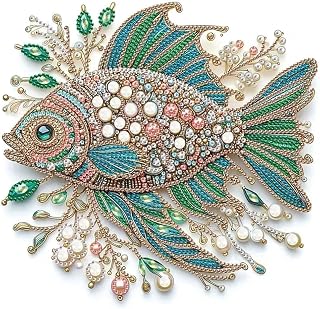ZQEATRY 5D Fish Animal Diamond Painting Kit for Adults & Beginners - DIY Crystal Rhinestone Art Kits, 11.8x11.8in Shiny Home Wall Decor