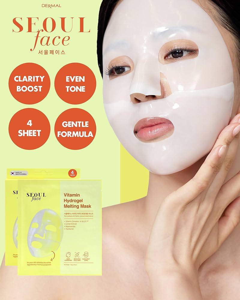 Amazon.com : DERMAL Vitamin Hydrogel Melting Jelly Gel Mask 4ea