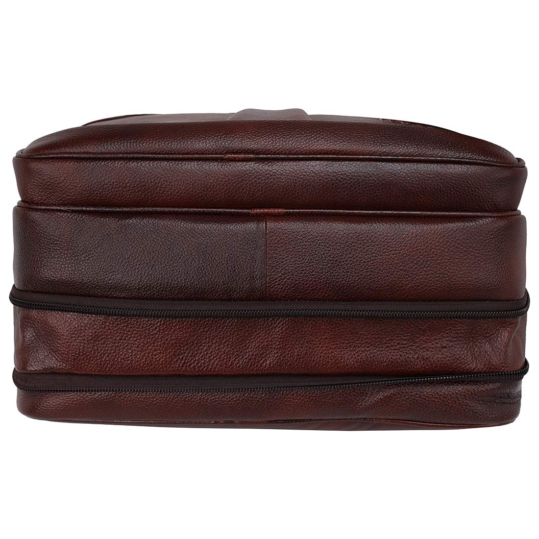 HYATT Leather Accessories 16 Inch 24 litres Capacity Leather Laptop Office Briefcase for Men Upto16 inch Laptop Compartment Dimension-L-16 X H-12 X W-6 Inch Weight-1.4 KG (Brown) 27 71kMfHHb81L. SL1100