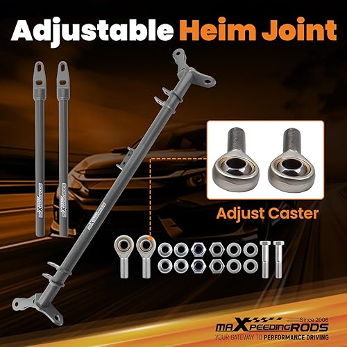 Miniatura 4 de maXpeedingrods para Honda Civic CRX 1988-1991 Brazo de Control de Suspensión Delantero Barra de Tración Inferior Barra de Tración Delantera