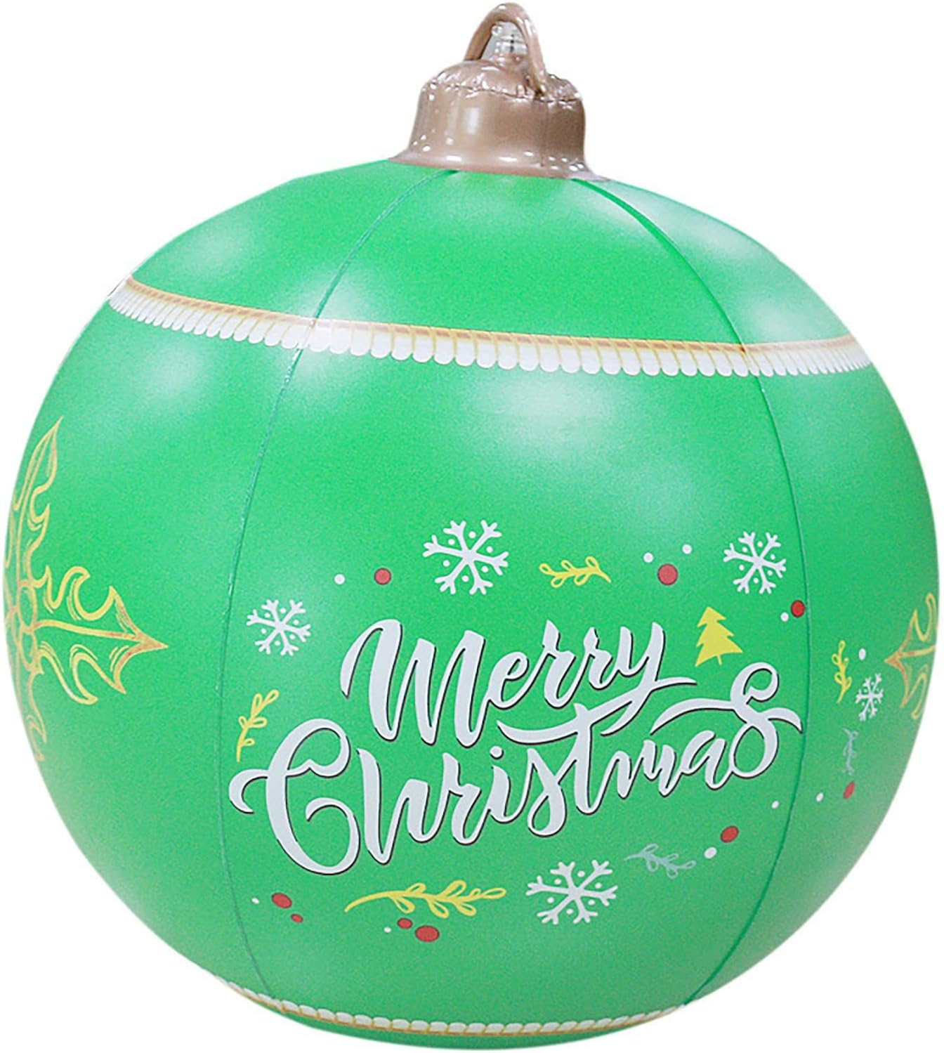 24” Outdoor Christmas Inflatable Ball, Light Up PVC