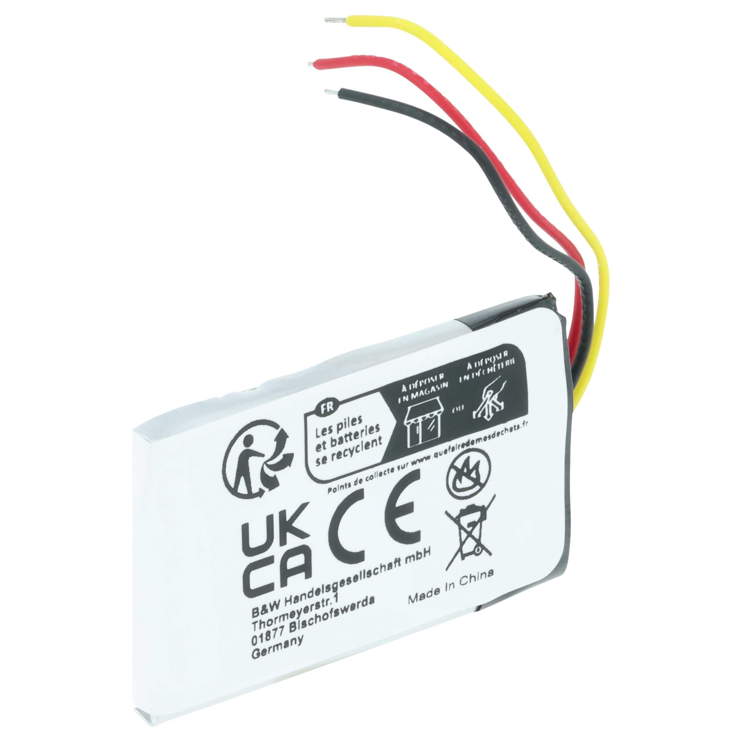 vhbw Akumulator litowo-polimerowy 400 mAh (3,7 V) do odtwarzacza wideo MP3 Apple iPod Nano 1. generacji, MA004LL/A, MA005LL/A, MA099LL/A jak 616-0223, 616-0224.