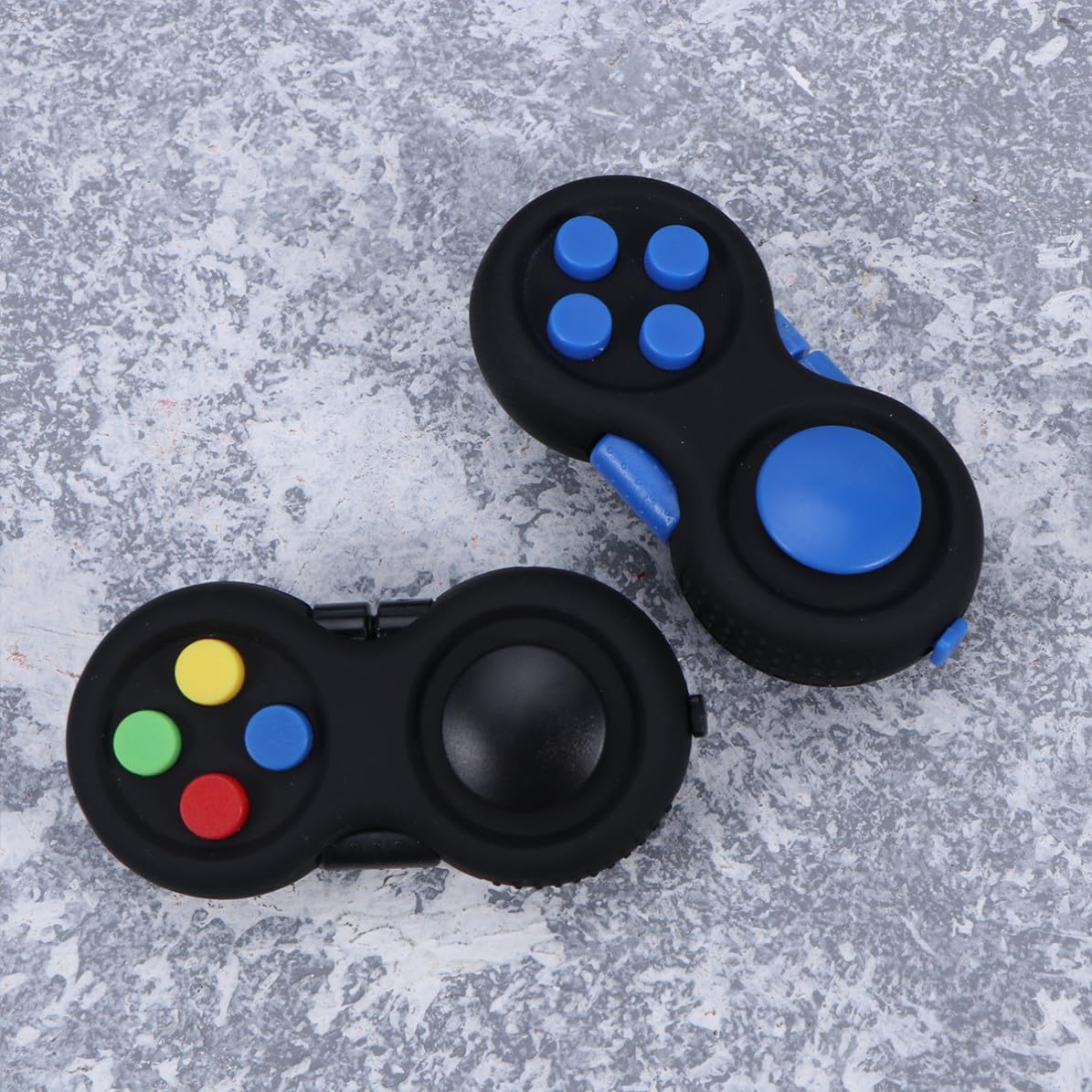 MERRYHAPY 2pcs Gamepad Stress Relief for Adults with Massage and Spin Functions, Abs Material Controller for DIY Relaxation and Anxiety Relief