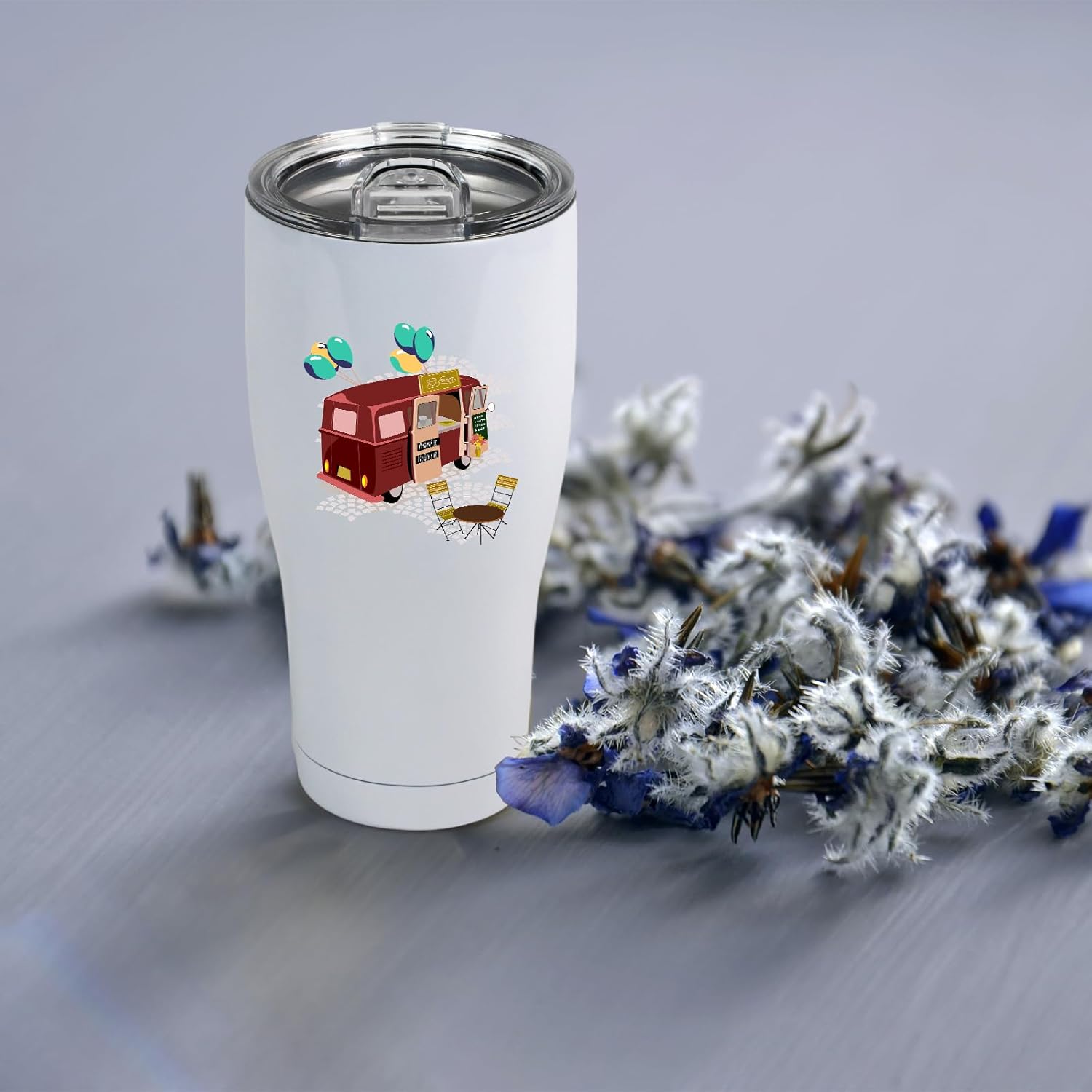 4 Pack Sublimation Blank Tumbler White 30 OZ Stainless Steel Waist Cup With Lid Vacuum Insulated Tumbler Double Wall Coffee Mugs - Image 6