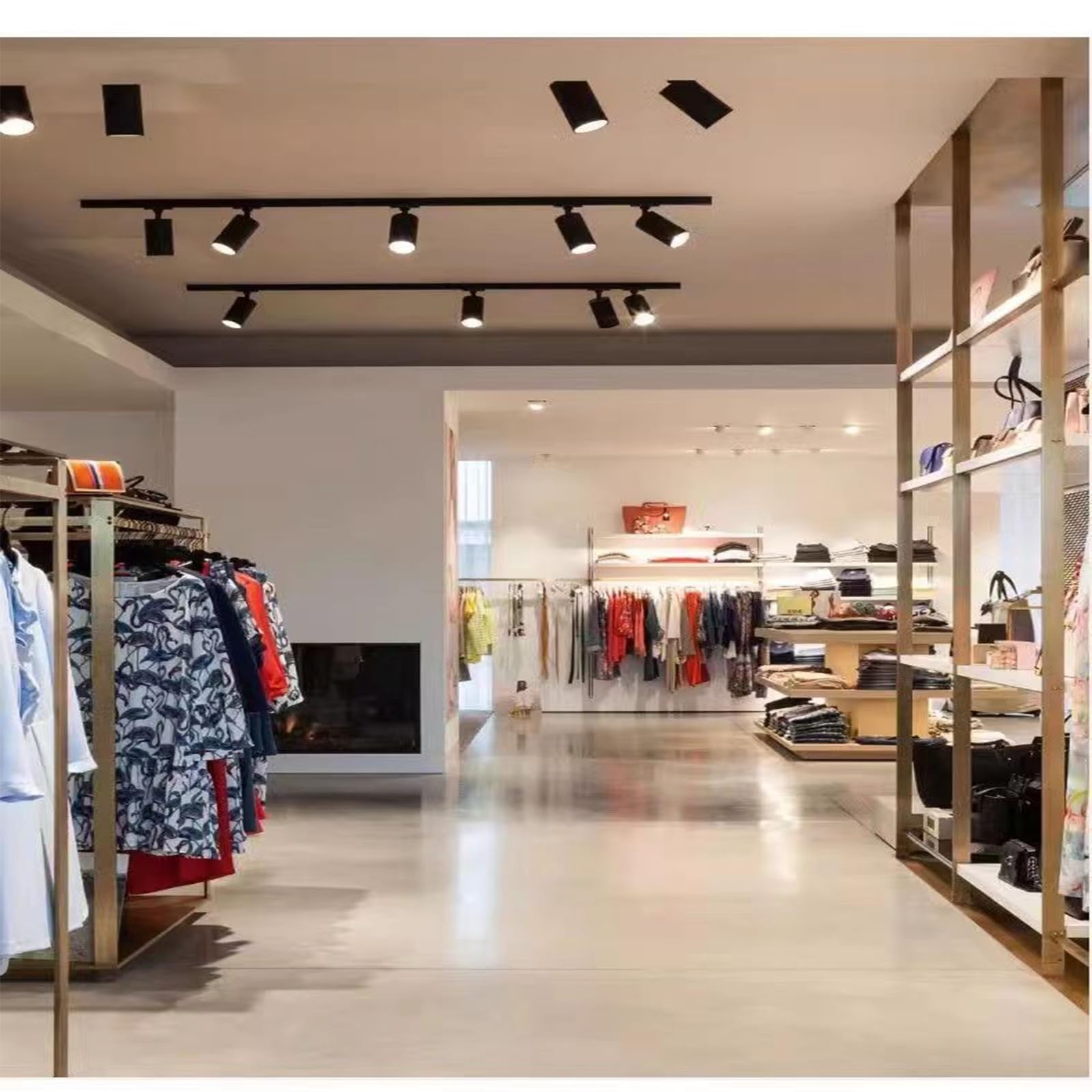 QSQEGXLK LED Track Lighting Head, Spot Ceiling Retail Light Black Adjustable Track Lighting Head for Living Room, Bedroom, Kitchen, Corridor, Art Lighting