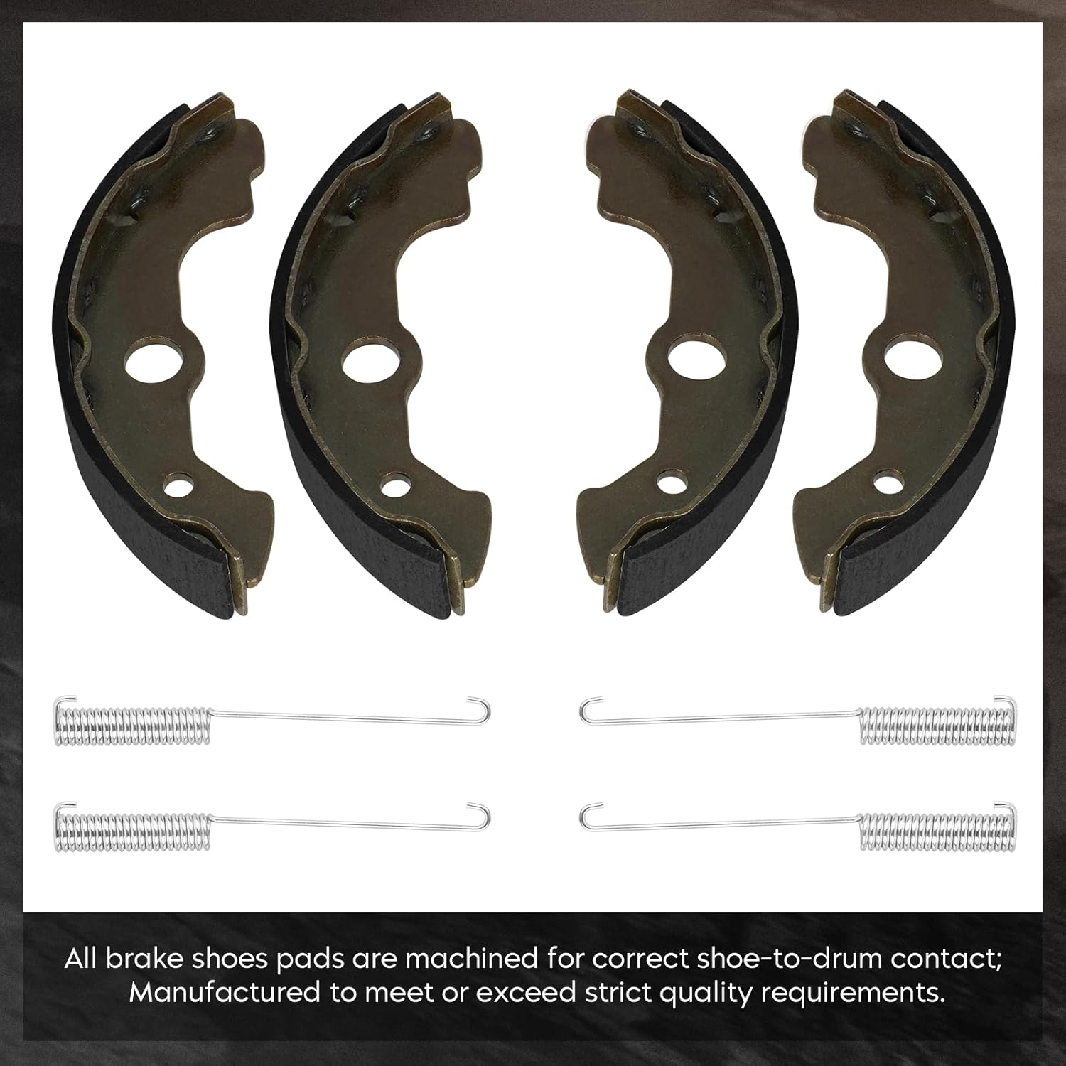 Youxmoto Front Brake Wheel Cylinders w/Brake Shoes, for Honda Foreman 400 / TRX400 1999 2000 2001 2002 2003; for FourTrax Foreman 450/ TRX450 1998-2004, for 45330-HN0-A01 45370-HN0-A01, Left+Right