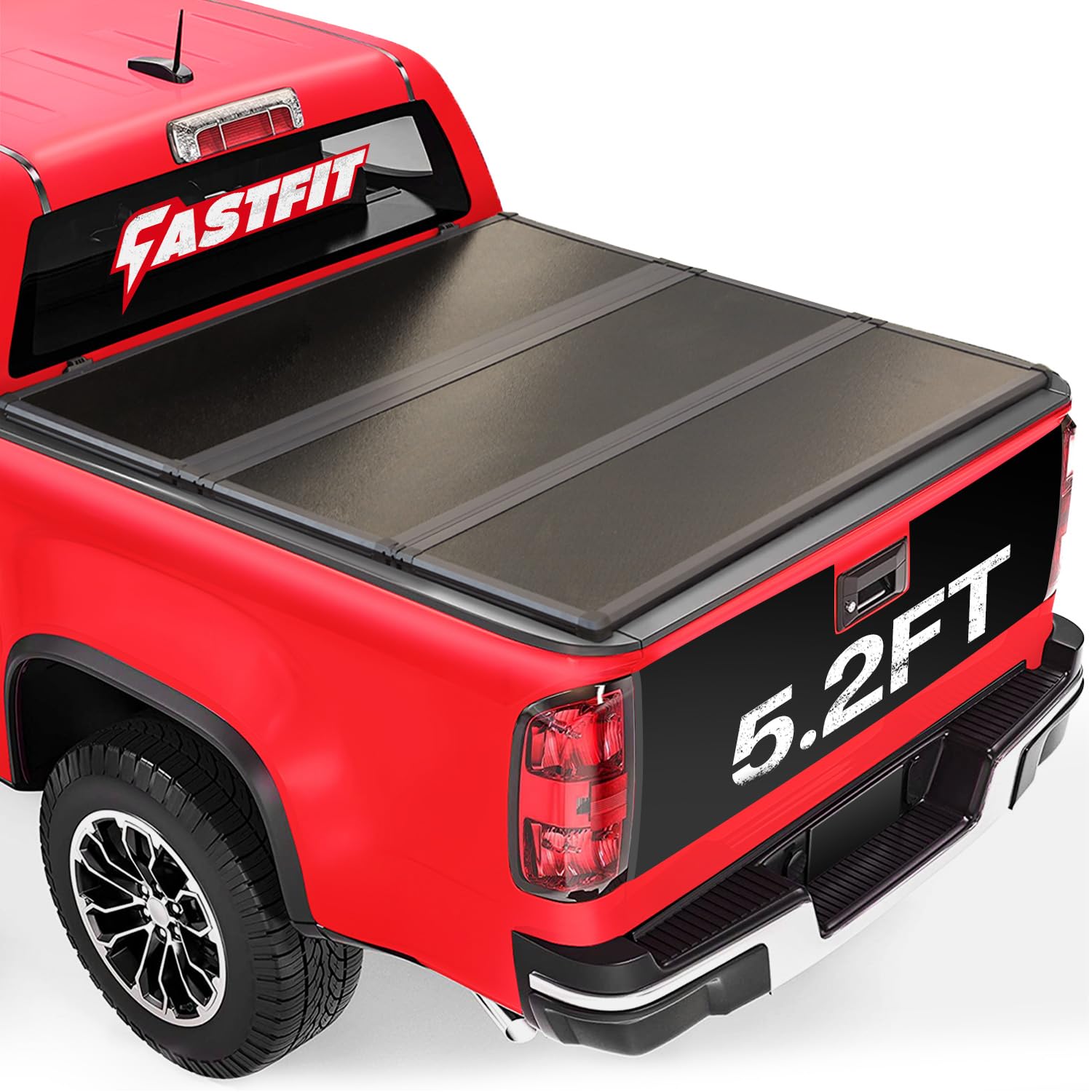 Hard Tri-Fold Tonneau Cover Fits 2015-2025 Colorado/Canyon with 5.2ft (61.7in) Truck Bed | On Top |