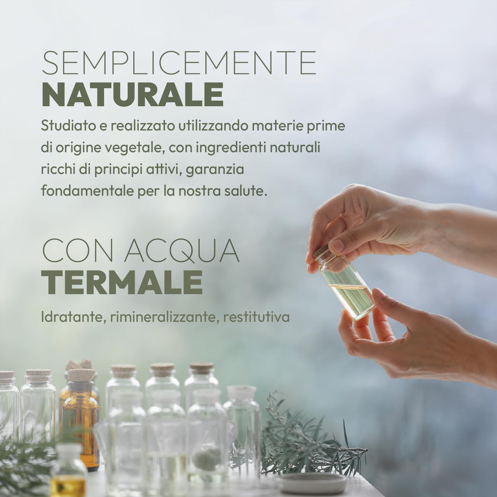 GOCCIA È - Complete 2 in 1 Detergente Delicato per la naturale igiene di tutto il corpo e dei capelli. Ideale per la Pelle Fragile e Sensibile con Tensioattivi Vegetali e Estratti Naturali 1000ml x 2