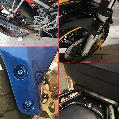 Miniatura 3 de Kit de pernos de carenado de motocicleta, 177 piezas, 2 tamaños M5 M6, kit de pernos de carenado para parabrisas de motocicleta, tornillos
