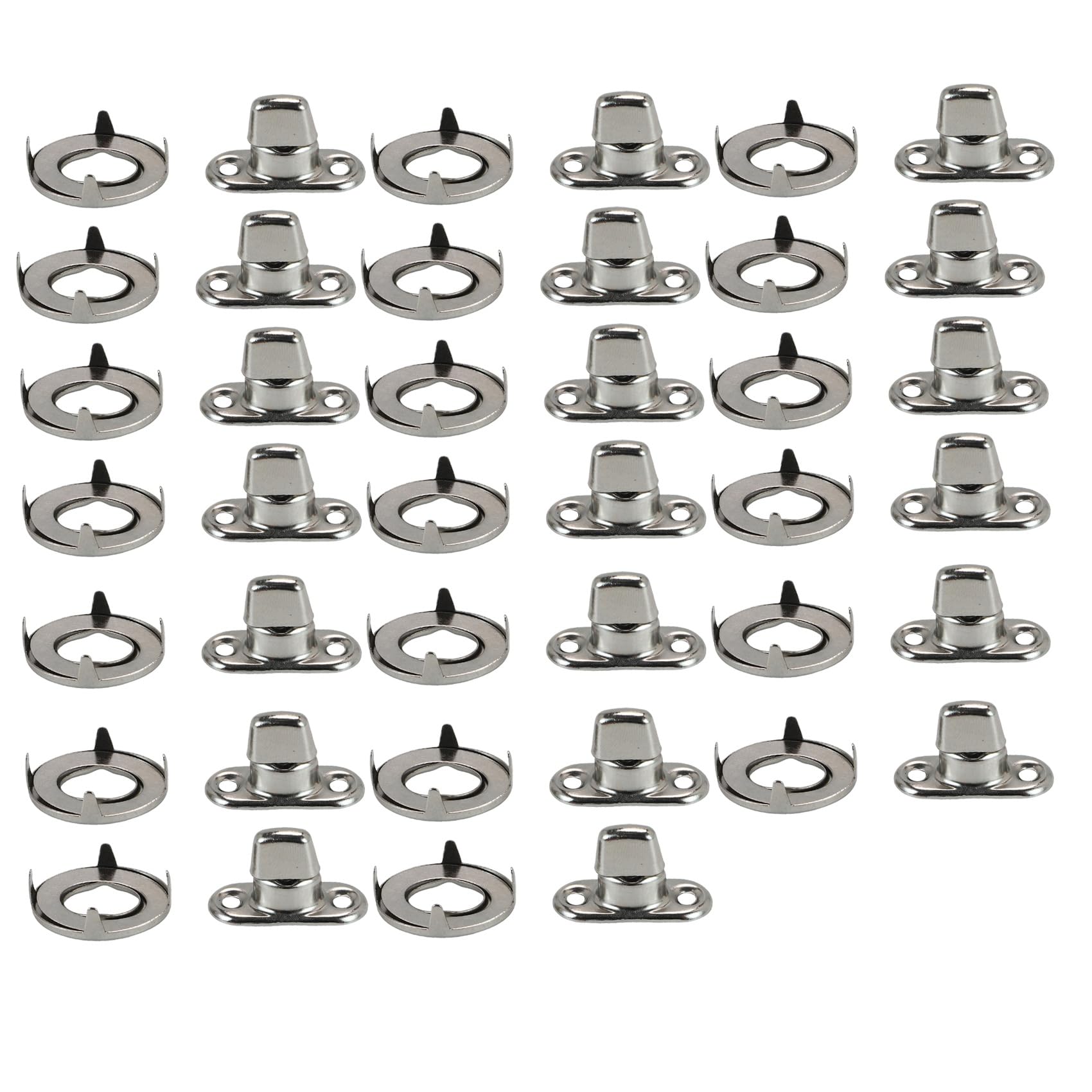 AILIMIAO 20 Sets Marine Grade Twist Lock Fasteners Turn Button Eyelet and Stud, for Canvas Fastener Turn Buttons