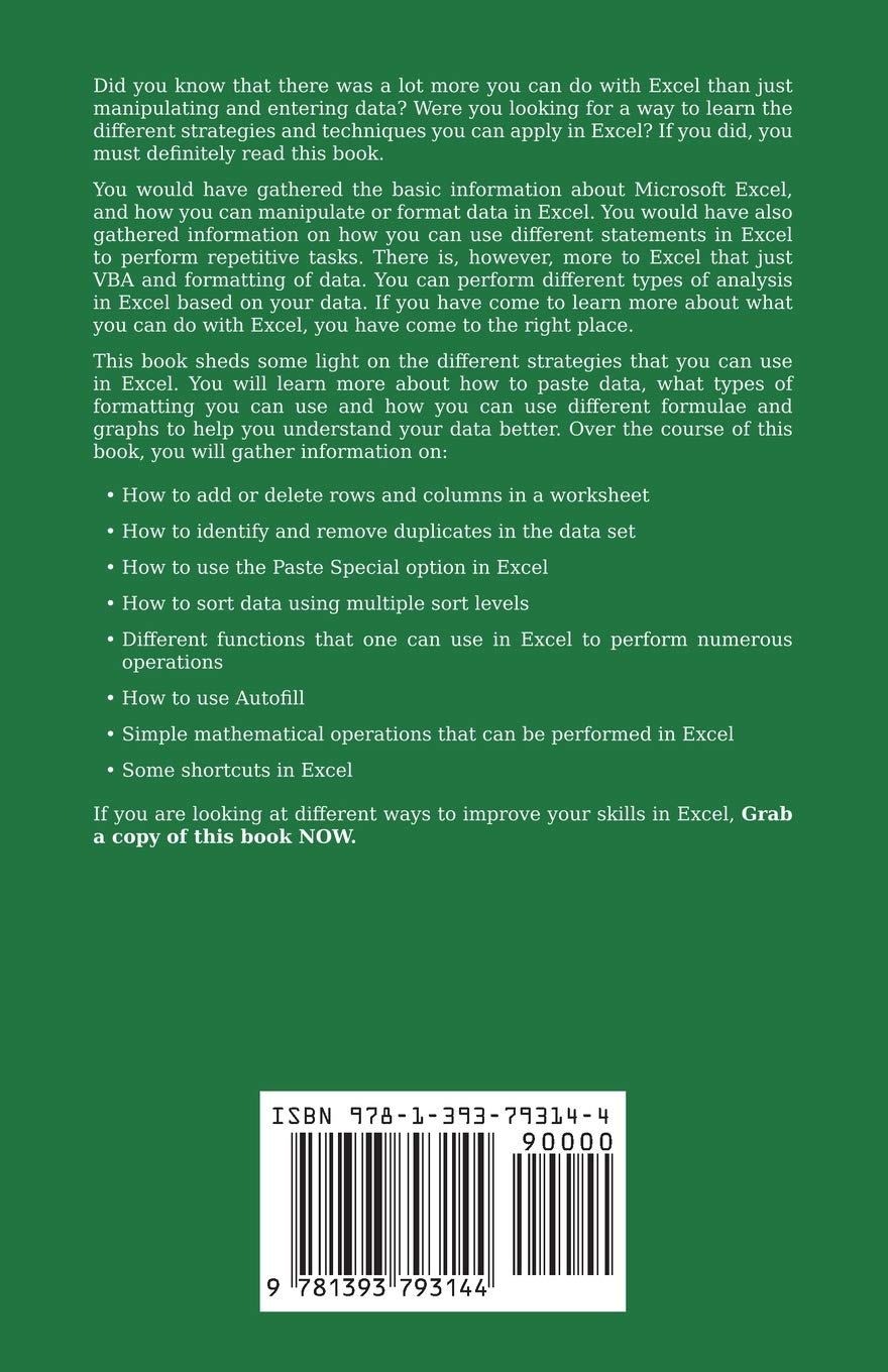 Excel: The Ultimate Comprehensive Step-by-Step Guide to Strategies in Excel Programming (Formulas, Shortcuts and Spreadsheets) (2)