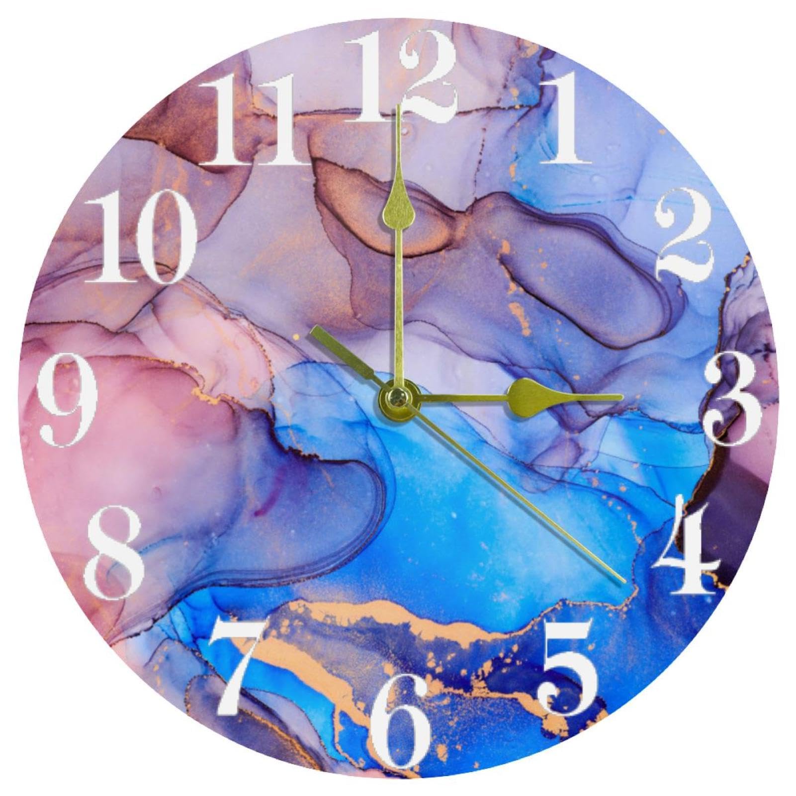 Horloge murale de luxe abstraite au design épuré pour intérieur contemporain chic