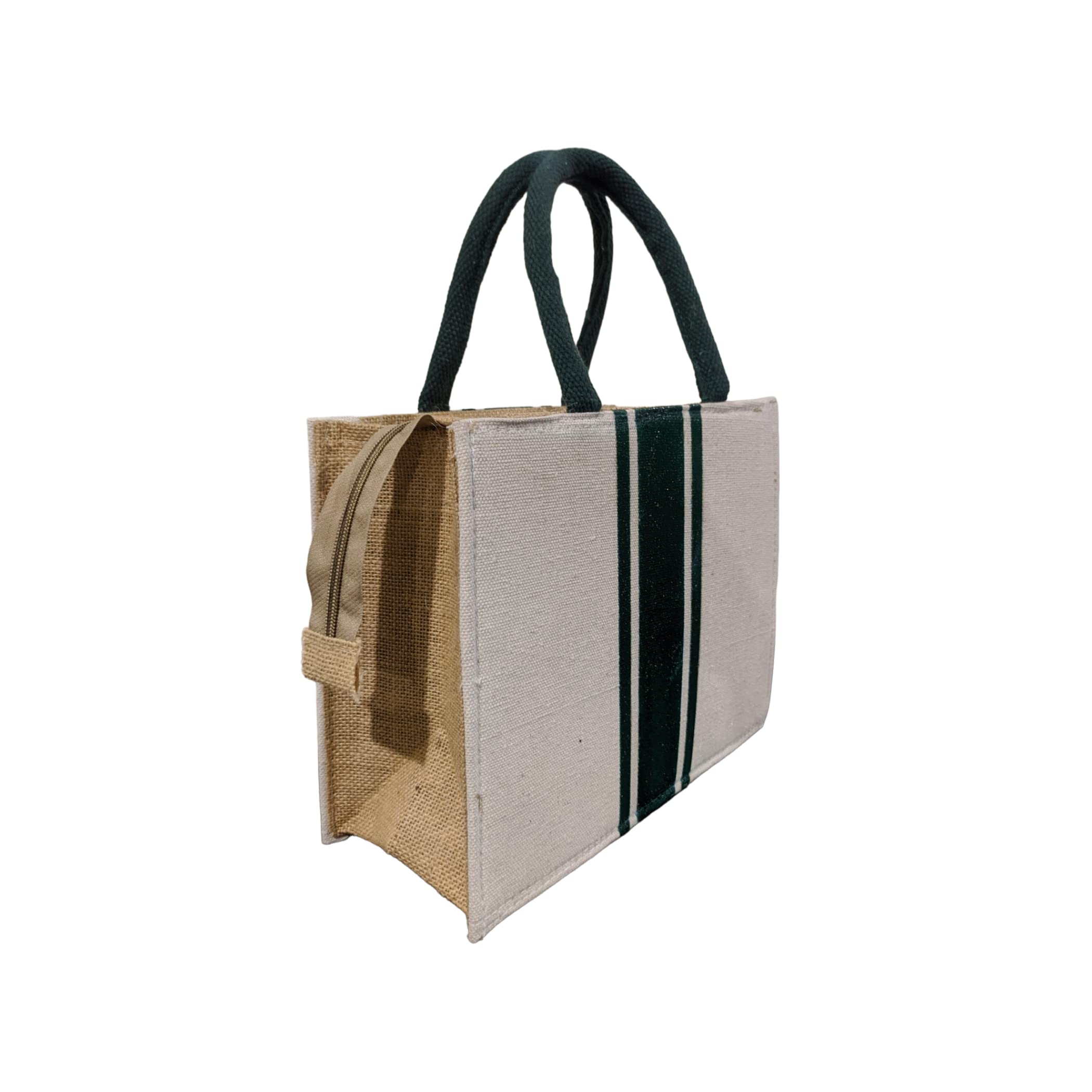 A&A 100% Green Biodegradable Stylish Cotton - JuCo Lunch Bag I Perfect for Offices I Travelling I Outdoor meetings I Small events
