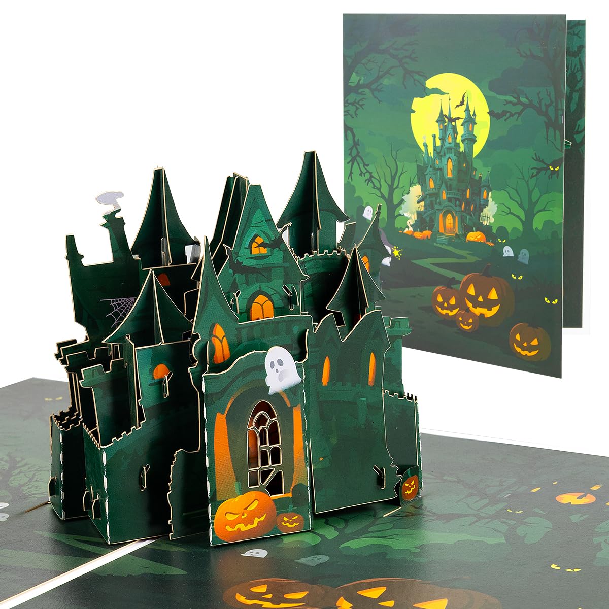 CNLITIHEKA Halloween Cards for Kids, Pop Up Halloween Cards for adults, Family, Friends, Includes Envelope.