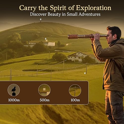 Miniatura 9 de NauticalMart Telescopio náutico de latón de 16 pulgadas de cristal espía extensible con caja de cuero para coleccionistas náuticos y aventureros -