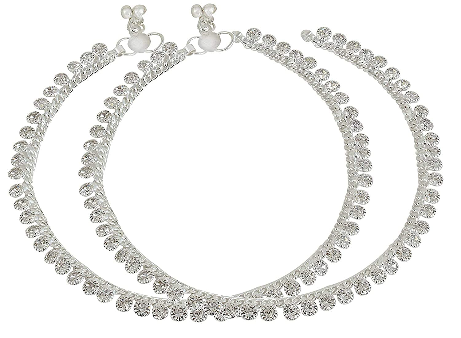 fashion accessories Silver Plated Anklet Set for Women/Girls, Free Toering-picture-34