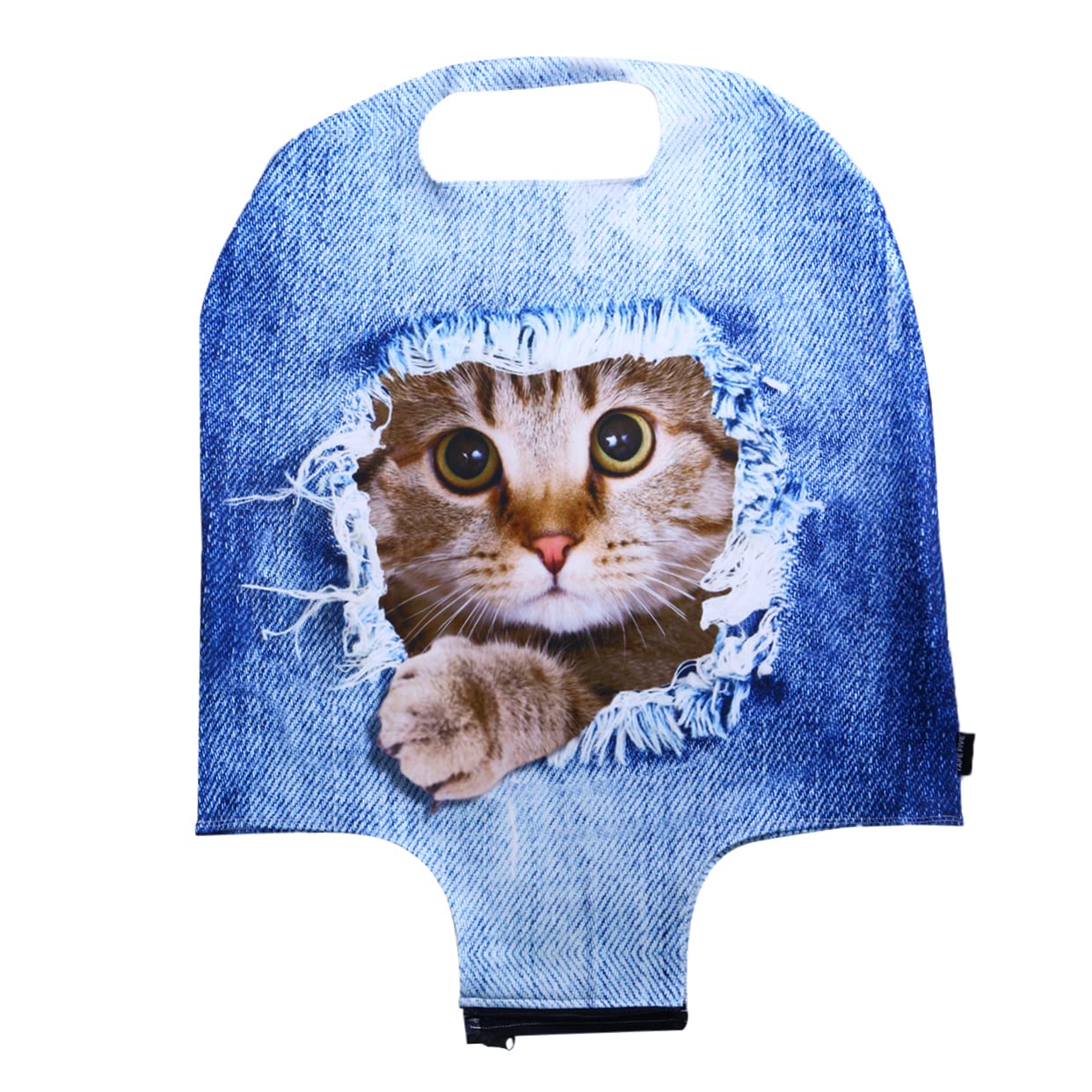 2stücke Gedruckte Gepäckabdeckung Mit Tiermotiv Elastische Kofferhülle Für Schützend Und Für Einen Individuellen Stil Im Gepäck