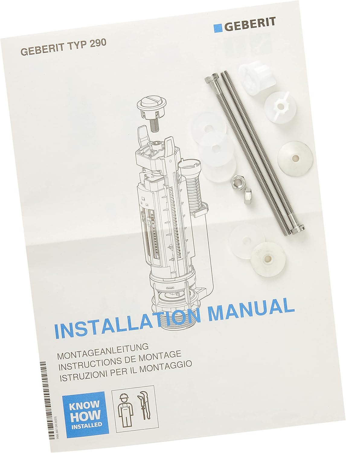 Geberit Typ 290 Installation Manual Cover