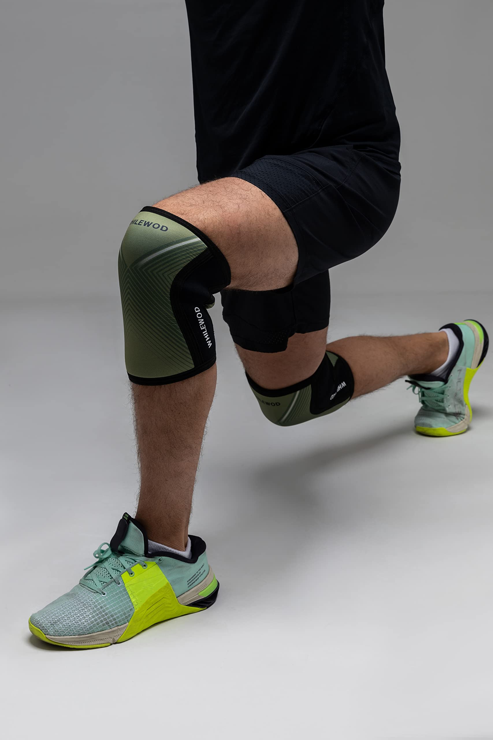 ginocchiere cross training, 5mm Neoprene, paio di ginocchiere powerlifting, ginocchiere palestra (Small)
