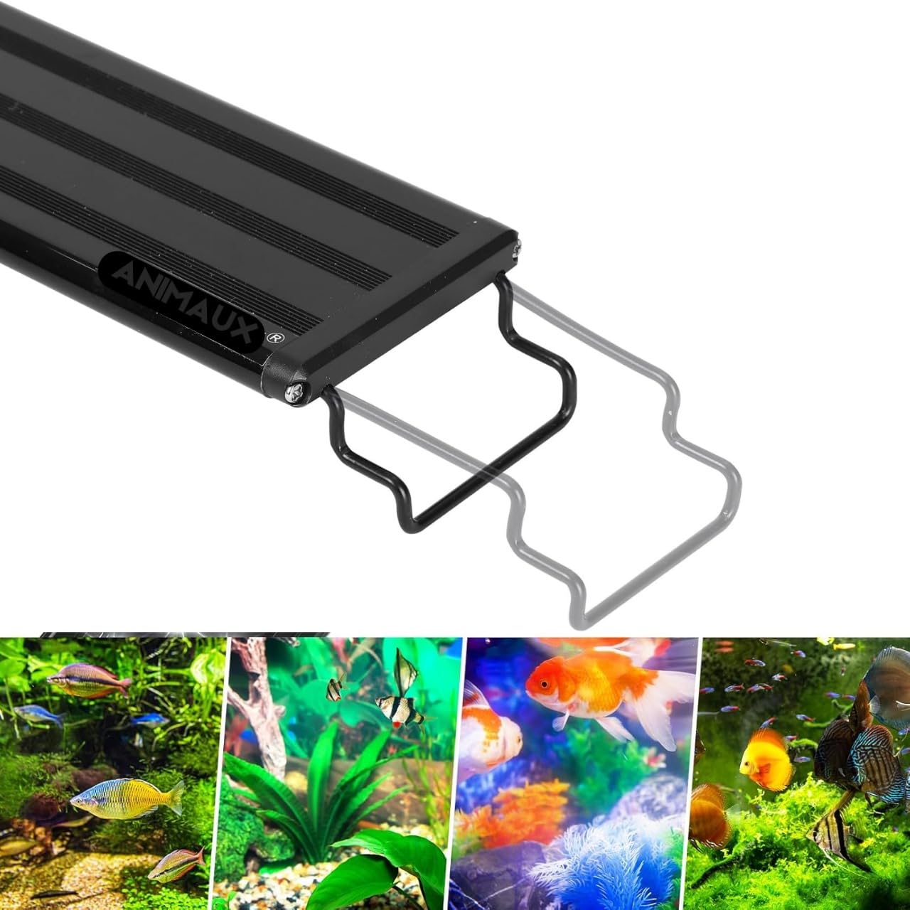 Animaux Ultra Thin Grass Frame Light for Aquarium Plants,(S-300 | 9W | 40 CM) Super Slim LED Light for Fish Tank Aquatic Plant Landscape Grow Lighting Bright White and Blue (S-300-1.Ft) (B0DC3MZQS5) Amazon Price History, Amazon Price Tracker